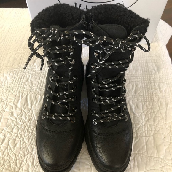 Steve Madden Keystone Faux Shearing Trim Boot Size 7 - Picture 3 of 5